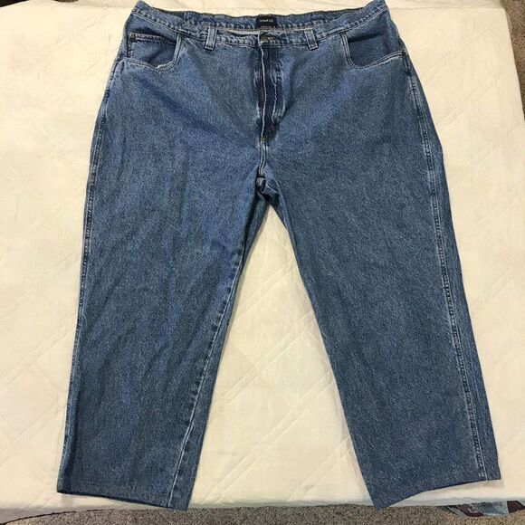H‎ B Authentic Brand blue jeans 50X30 - Picture 1 of 5
